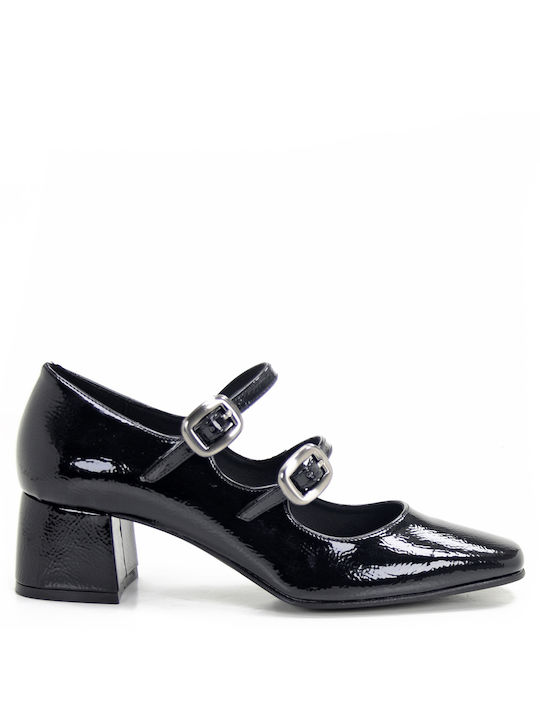 Ellen Patent Leather Black Heels