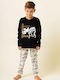Happy Family Kids' Pajamas Winter Black
