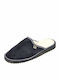 Men's Slippers with Fur Blue