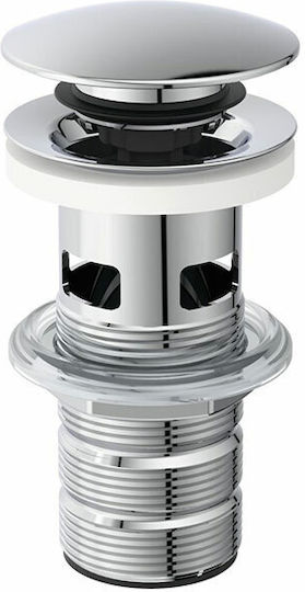 Ideal Standard Βαλβίδα Νιπτήρα με Υπερχείλιση Ασημί