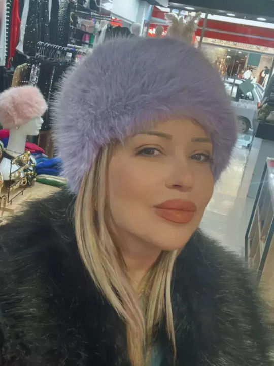 Mezzo Mezzo Frauen Pelzige Hut Lila