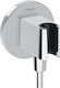 Suport de duș montat pe perete Hansgrohe Fix Fit S Cromat