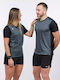 Athletic Short Sleeve Blouse Black