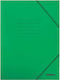 Dosar Premium cu Elastic și Urechi din Hârtie A4 Verde 25x35cm Lime