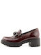 Ragazza Leather Burgundy Heels