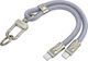 Hoco USB 2.0 Cable USB-C male - USB-C 20W Μπλε 0.22m 45702