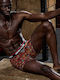 Herren Boxershorts Rot mit Mustern 1Packung