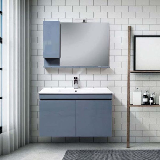 Mabo Countertop with Sink & Mirror with Light Acrylic
