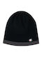 Beanie Unisex Reversible Σκούφος Πλεκτός σε Μαύρο χρώμα