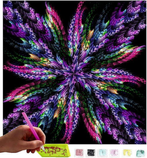 Mishbay 5d Diamond Painting Picture Flower 30 X 40 Cm