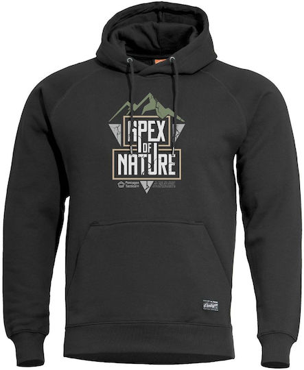 Pentagon “Apex Nature” Hood Sweater - Sweatshirt for Everyday Use 01-black