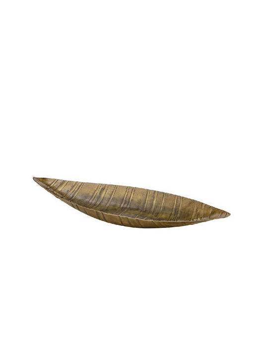 Πιατέλα Διακοσμητική Μεταλλική Antique Gold Capolavoro Bronze 42x15x4εκ
