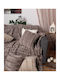Silk Fashion Fur Armchair Throw 180x180cm Gray
