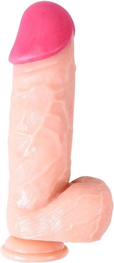 Glass Dildo with Balls and Suction Cup 23cm