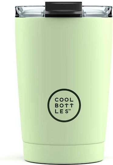 Cool Bottles Bottle Thermos Stainless Steel 330ml Soft Green