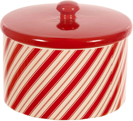 TnS Ornament de masă de Crăciun Borcan de prăjituri Ceramic L20xW20xD15cm.