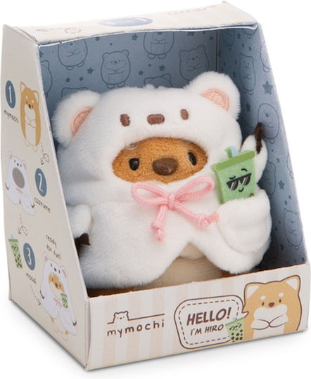 Plush Mymochi 8cm Dog Hiro Bubble Tea Polar Bear Costume Gift Box Nici #61146