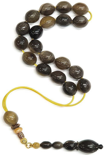 Roloi Komboloi Horn Worry Beads Gray 32cm