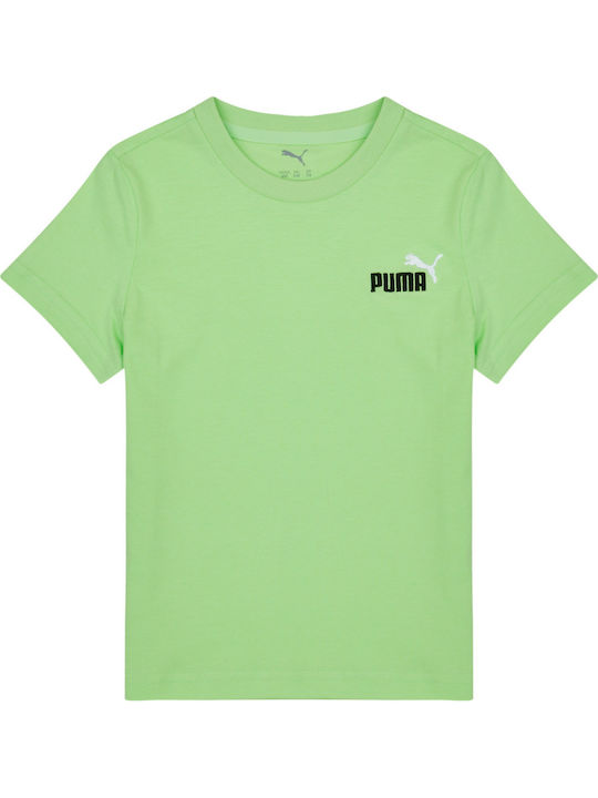 PUMA Kids' T-shirt Green Logo