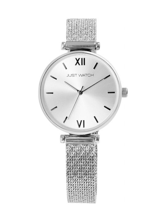 Just Watch Women's Watch with Silver Metal Bracelet