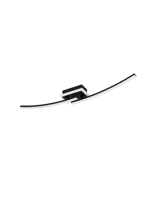 Eglo Lungolago Ceiling Mount Light 74cm Black w...