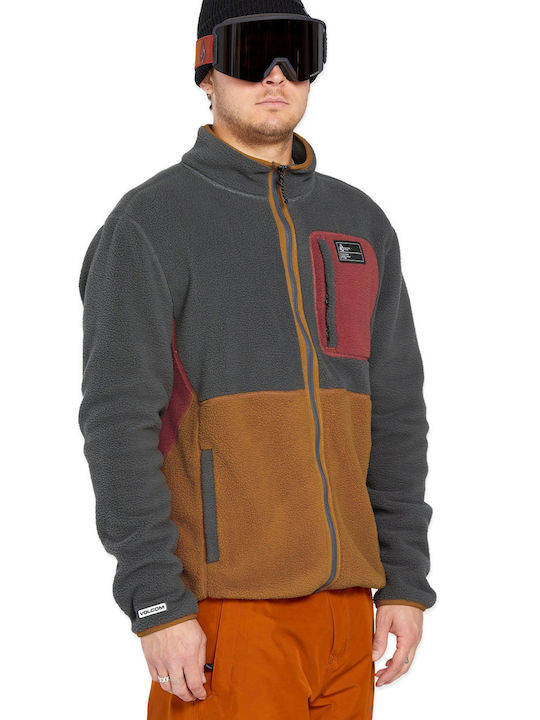 Volcom Мъжка Жилетка Fleece Charcoal