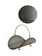 Metallic Basket Wood Storage 48x34x35cm Bronze