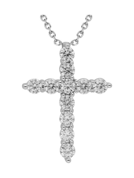 Brizzling Women's Cross from Silver with Chain