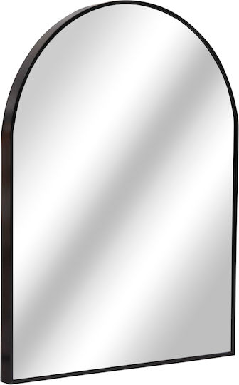 HomeMarkt Archer Като Огледало за Стена с Черен Металик Рамка 79x60см 1бр