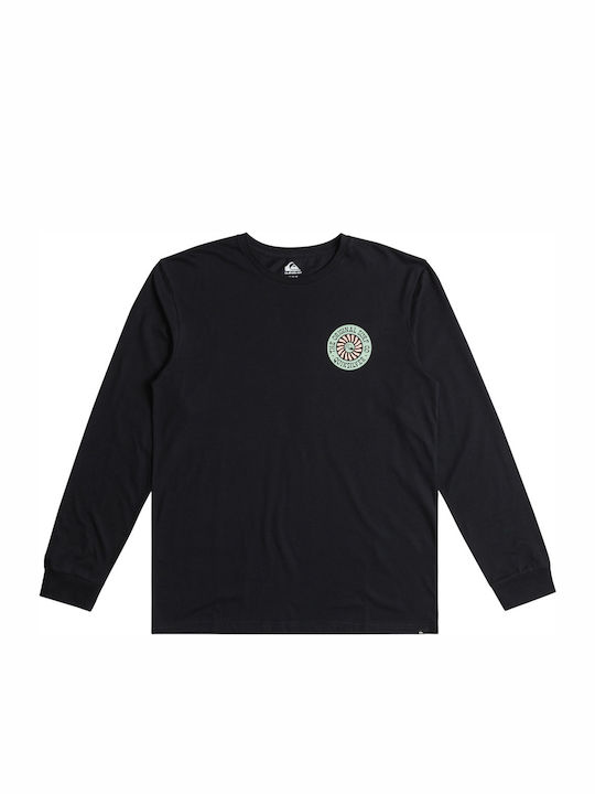Quiksilver Bloom Cycle Μπλούζα Μακρυμάνικη Μαυρο