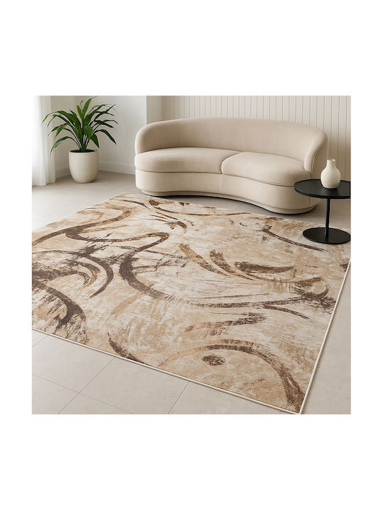 Saray Home Springs Σετ Μοντέρνα Χαλιά Κρεβατοκάμαρας Καφέ Beige Caramel-d.beige SPG06 SET 3τμχ