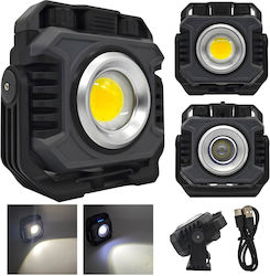 Arbeitsleuchte + LED-Taschenlampe Stufenlose Lichtfarbeneinstellung