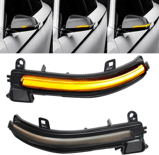 Огледален индикатор BMW 1 F20 F21 F22 F23 3 F30 F31 F32 F33 F36 X1 E84 2011-2019 Динамичен LED Затъмнен 2 броя