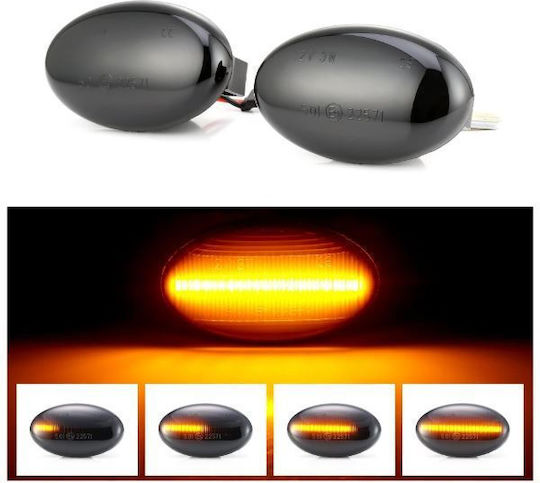 Seitliche Blinker Mercedes-Benz A-Klasse W168 1998-2004 LED Dynamisch Getönt 2 Stück