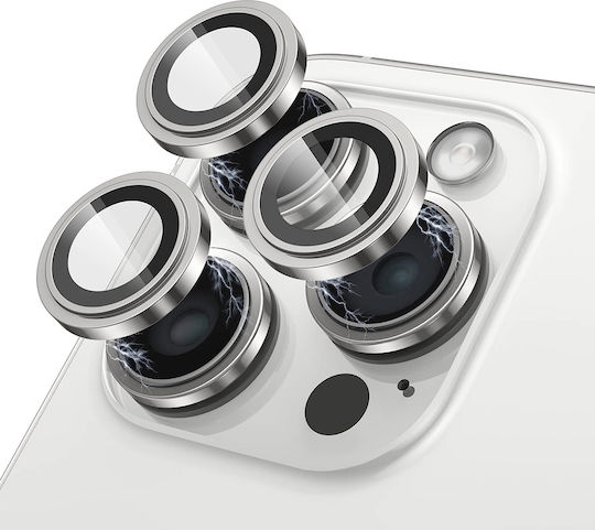 Lito Protecție Cameră Tempered Glass Silver pentru iPhone 14, iPhone 14 Plus