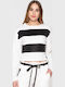Damen Bluse Langärmelig White