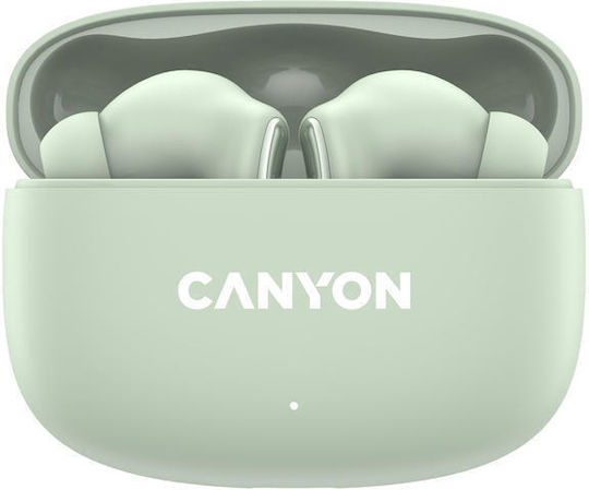 Canyon OnGo 9 In-ear Bluetooth Handsfree Ακουστικά με Θήκη Φόρτισης Πράσινα