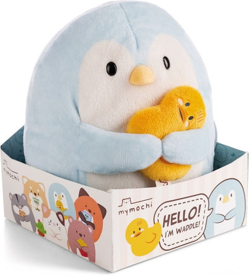 Λούτρινο Mymochi 16εκ Πιγκουϊνάκι Waddle Αξεσουάρ Παπάκι Κουτί Δώρου Nici #61149