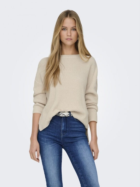 Only Women's Sweater Ecru