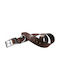 Ferplast Hundehalsband Leder in Braun Farbe 15mm