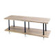 Solidsteel Rack 2 Επιπέδων Καφέ 128x46.4x41cm