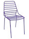 Outdoor-Stuhl Metallisch Ibiza-K Purple 48x60x87εκ.