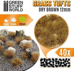 Grass Tufts 12mm Self-adhesive Dry Brown