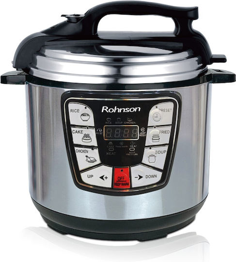 Rohnson Πολυμάγειρας 1000W με Χωρητικότητα 6lt Γκρι