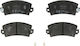 Front Disc Brake Pad Set Trw Automotive 49.6mm X 108.8mm X 14.0mm Abarth Ritmo Citroen Lna Visa Dacia 1310 1325 Nova