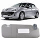 Car 242931 Right Sun Visor Peugeot 207 2006-2014 1 Piece Grey High Quality