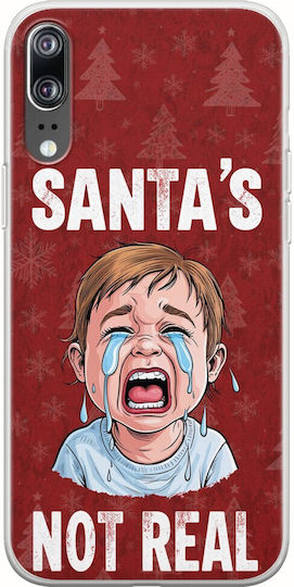 Der Weihnachtsmann ist nicht echt Huawei P20 Flexibles TPU Transparentes Silikon