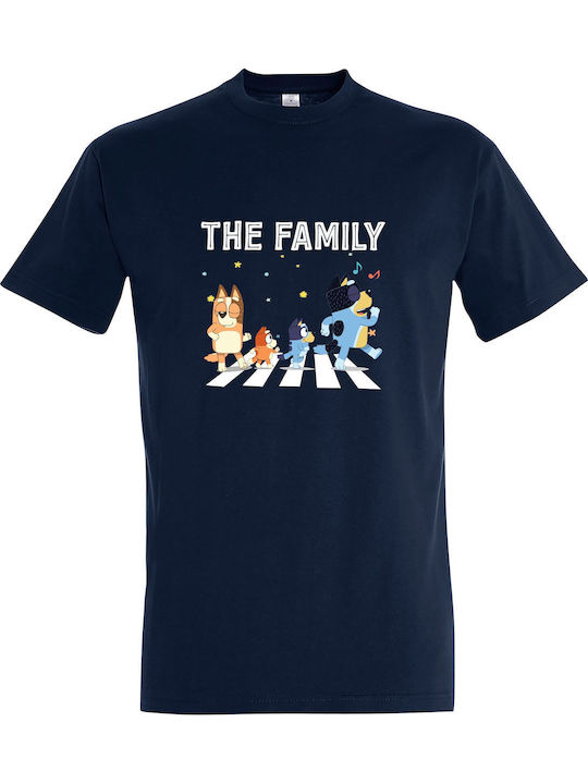 Tricou Unisex "Familia Heeler Bluey Tată Mamă" ...