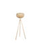 GloboStar Poppy Stehleuchte H143xB58cm. mit Fassung für Lampe E27 Beige