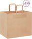 vidaXL Paper Bag for Gift Brown 32x28x22cm. 250pcs